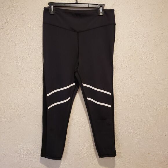 ZYIA Active Black Mesh Reflective Light N Tight Hi-Rise 7/8 Legging Size 14/16 - Picture 2 of 8